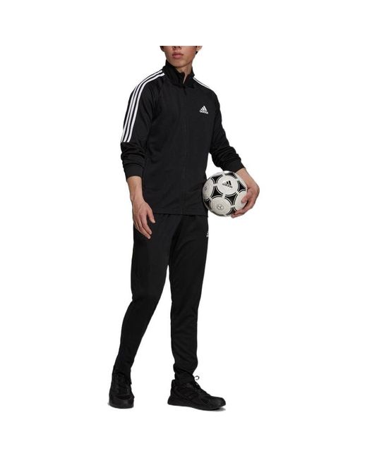 Adidas Black Aeroready Sereno Cut 3-Stripes Track Suit Asia Sizing for men