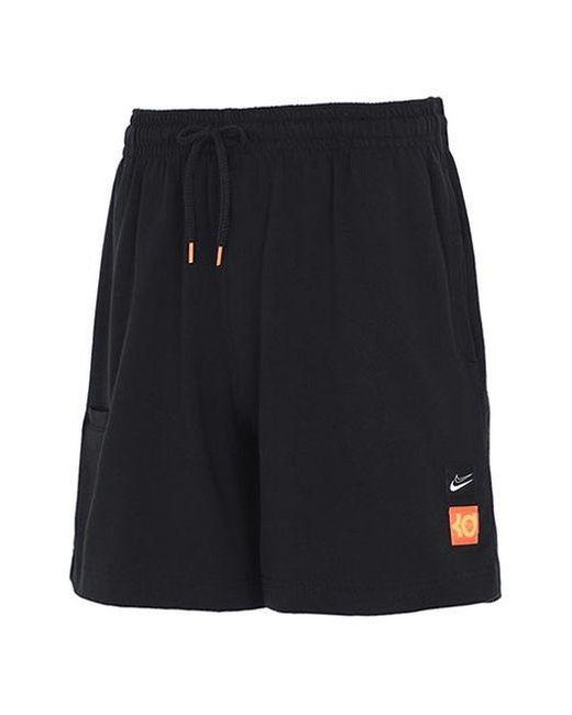 Nike Blue Kd Durant Basketball Sports Training Loose Breathable Knit Shorts for men