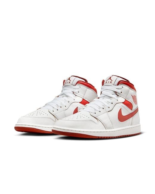 Nike White 1 Mid Se 'Dune' for men