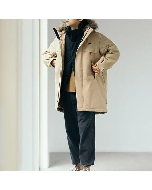 New Balance Natural Long Puff Down Jacket for men
