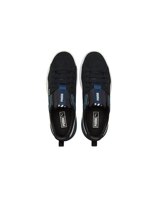 PUMA Black Suede Bloc Sneakers for men