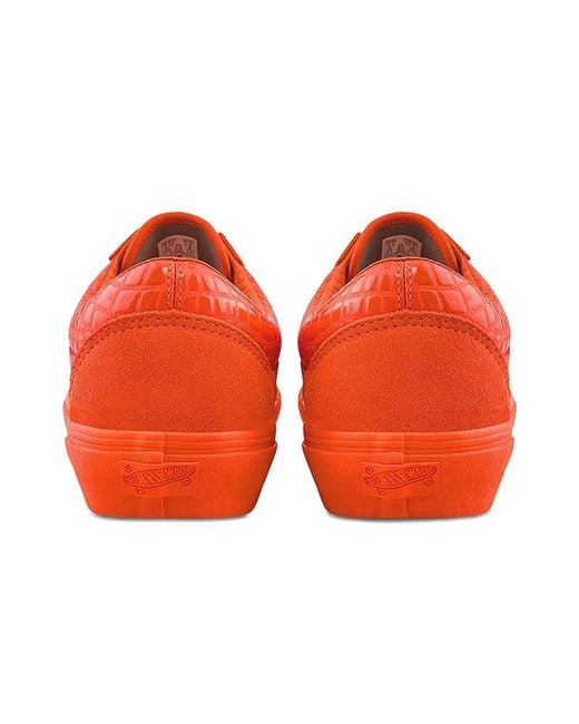 Vans Orange Old Skool Vlt Lx 'Croc Skin for men