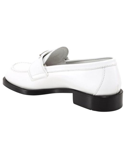 Prada White (Wmns) Patent Leather Loafers