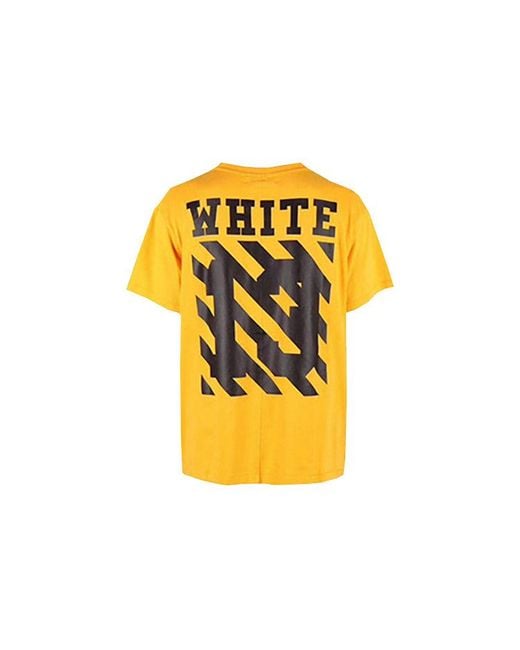 Off-White c/o Virgil Abloh Yellow Ss21 Co Virgil Ablo Ow Tee