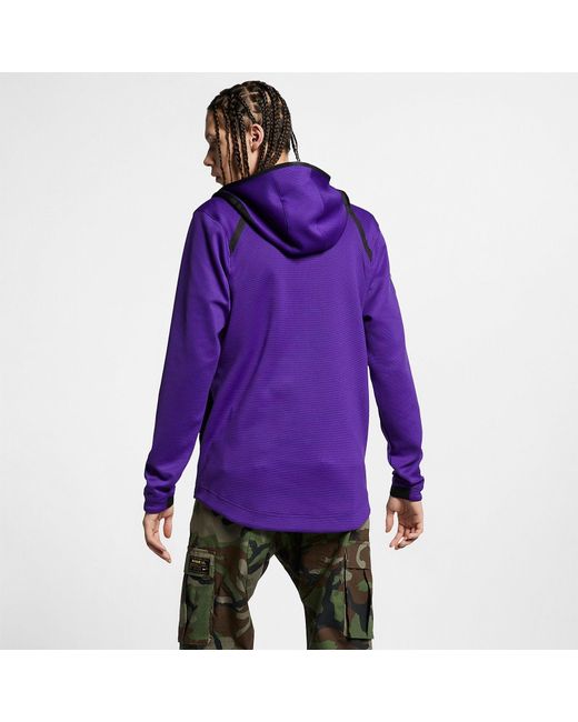 Nike Blue X Nba Therma Flex Showtime Jacket 'La Lakers' for men