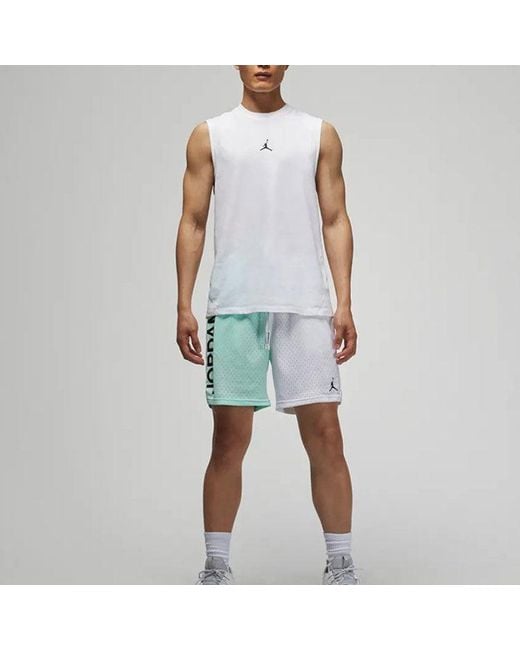 Nike White Casual Breathable Running Solid Color Sports Basketball Breathable Vest for men