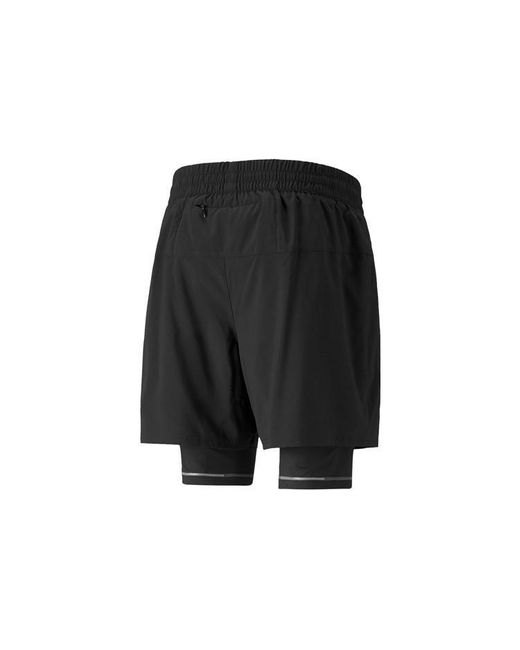 PUMA Black Graphic 2-In-1 5 Running Shorts for men