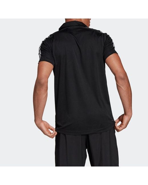 Adidas Black Training Sports Polo Polo Shirt for men
