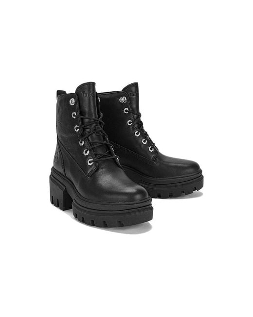 Timberland Black (Wmns) Everleigh 6 Inch Boots Full Grain'
