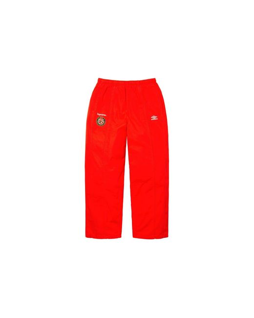 Supreme Red X Umbro Casual Sweatpants for men