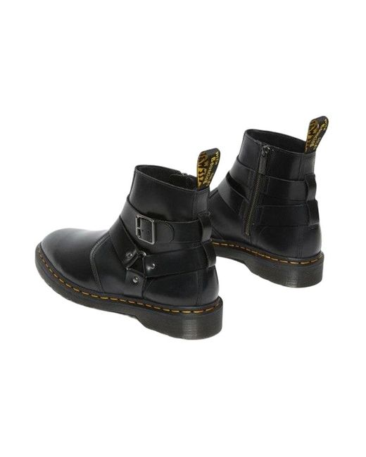 Dr. Martens Black Jaimes Leather Harness Chelsea Boots