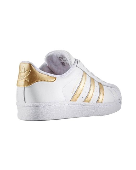 Adidas White Superstar J for men