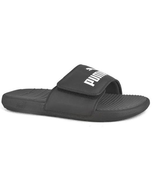 PUMA Black Cool Cat Sports Slippers for men