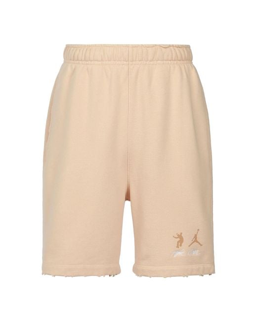 Nike Natural X Union Crossover Solid Color Logo Casual Sports Shorts Asia Edition Couple Style Khaki for men