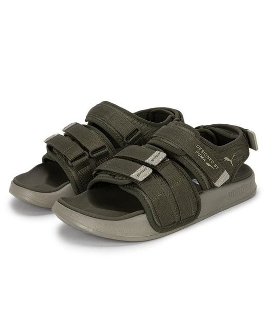 PUMA Green Leadcat City Sandal Moss' for men