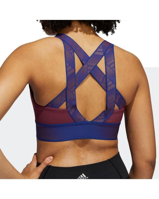 Adidas Blue (Wmns) Believe This Medium-Support Workout Bra