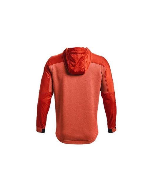 Under Armour Red Coldgear Swacket Jacket 'Coral' for men