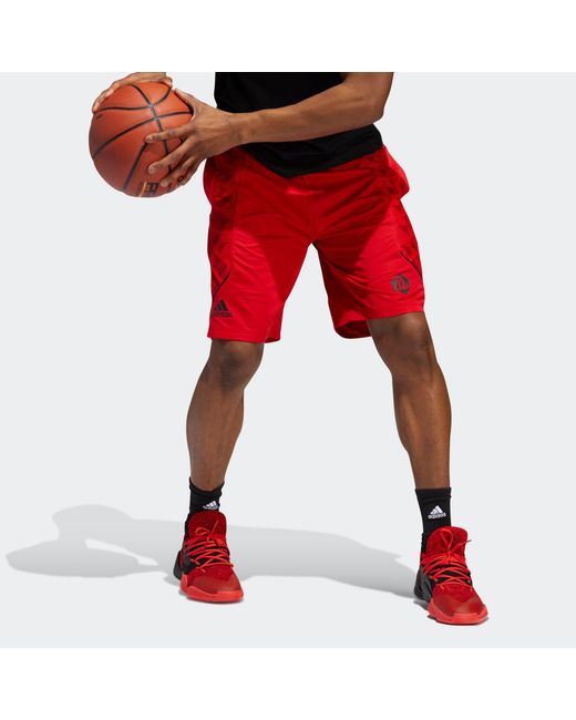 Adidas Red Ros C365 Short Casual Sports Breathable Basketball Shorts for men