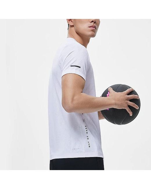 Li-ning White Way Of Wade Basketball T-Shirt for men
