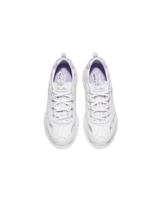 Skechers White (Wmns) Sport D'Lites 1.0