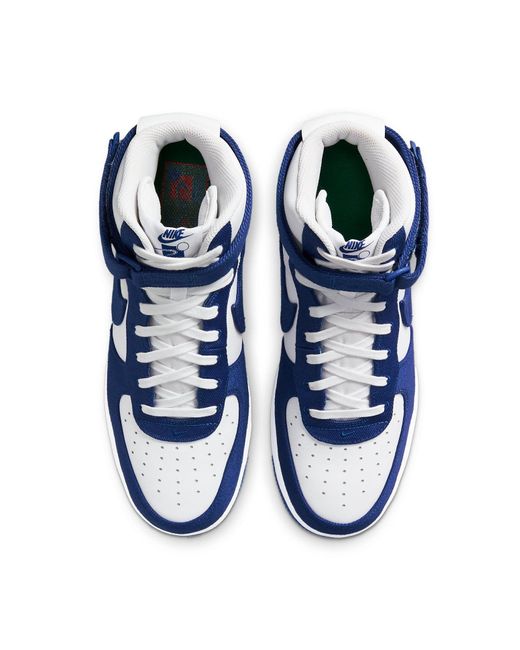 Nike Blue Air Force 1 High '07 Lv8 Emb 'Dodgers' for men