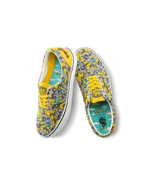 Vans Yellow The Simpsons X Era 'Itchy & Scratchy' for men