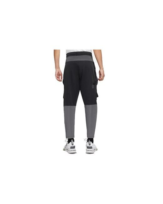 Nike Gray Sportswear Tech Pack Splicing Elastic Waistband Cargo Sports Pants/Trousers/Joggers for men