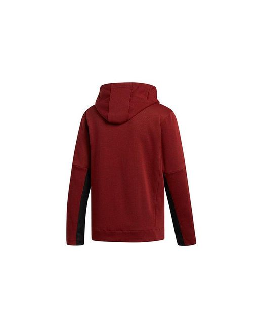Adidas Red Cny Cu Hoodie Basketball Sports Hooded Jacket for men