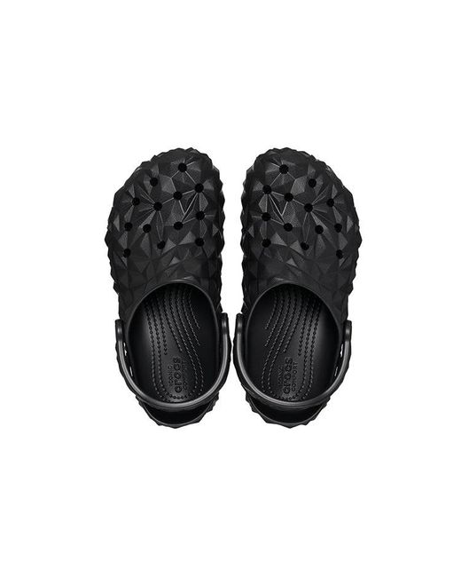 CROCSTM Black Classic Geometric Clogs