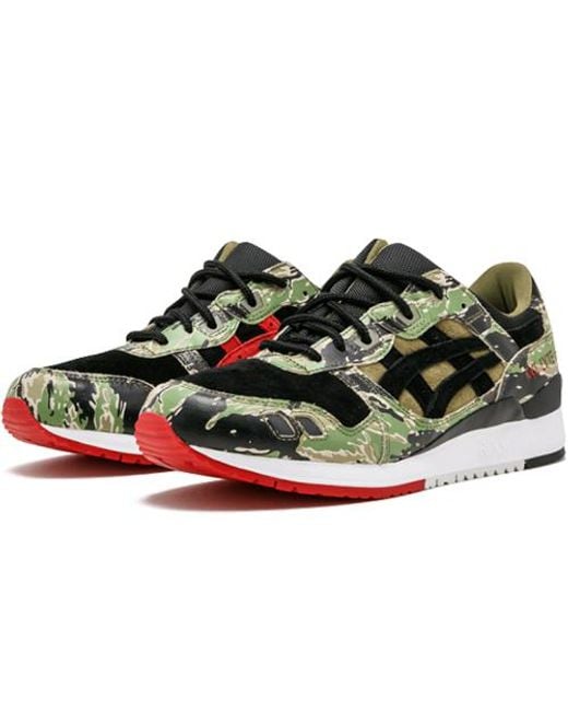 Asics Green X Atmos Gel-Lyte 3 Tiger Camo' for men