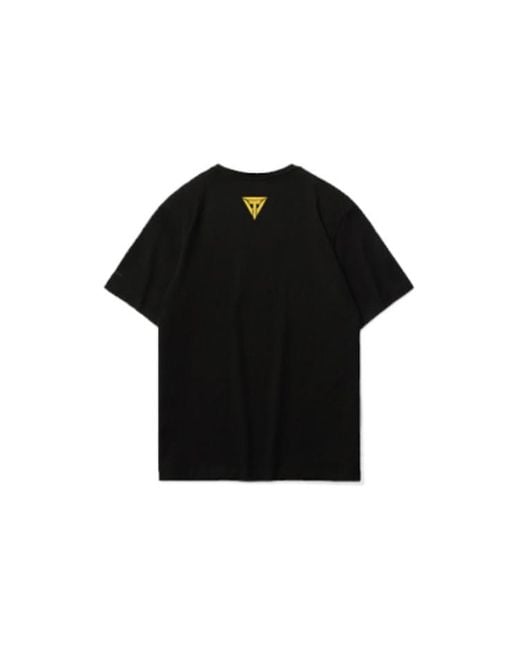 Li-ning Black Printing Loose Sports Round Neck Short Sleeve for men
