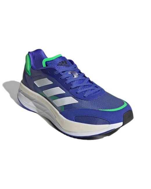 Adidas Blue Adizero Boston 'Sonic Ink Screaming' for men