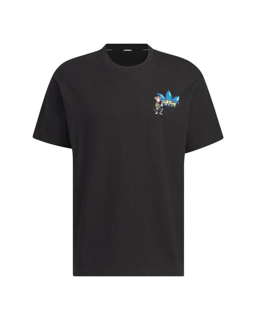 Adidas Black Originals X Monkey Kingdom Gfx T-Shirt for men