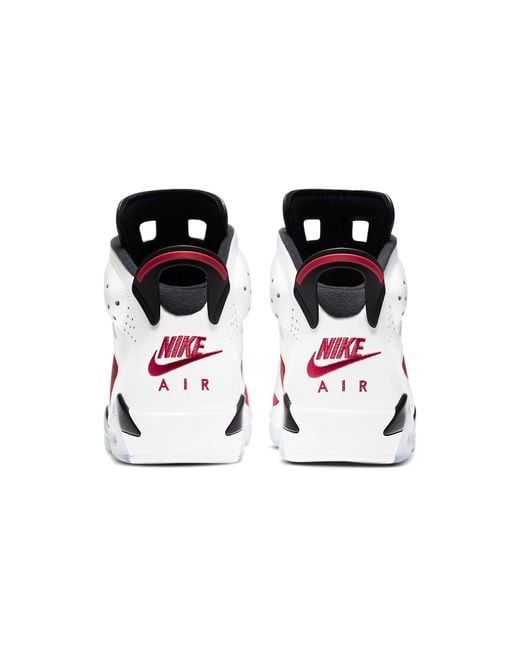 Nike White 6 Retro Og 'Carmine' 2021 for men