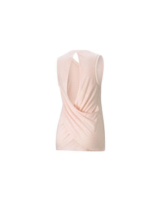 PUMA Pink (Wmns) Studio Burnout Training Tank Top