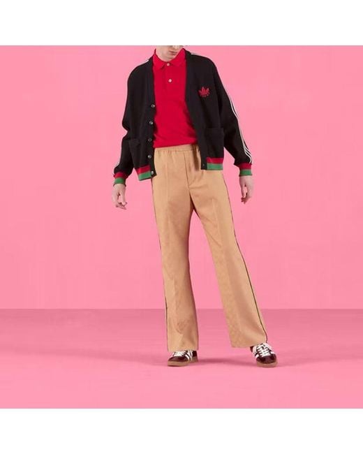 Gucci Red X Adidas Cotton Piquet Polo