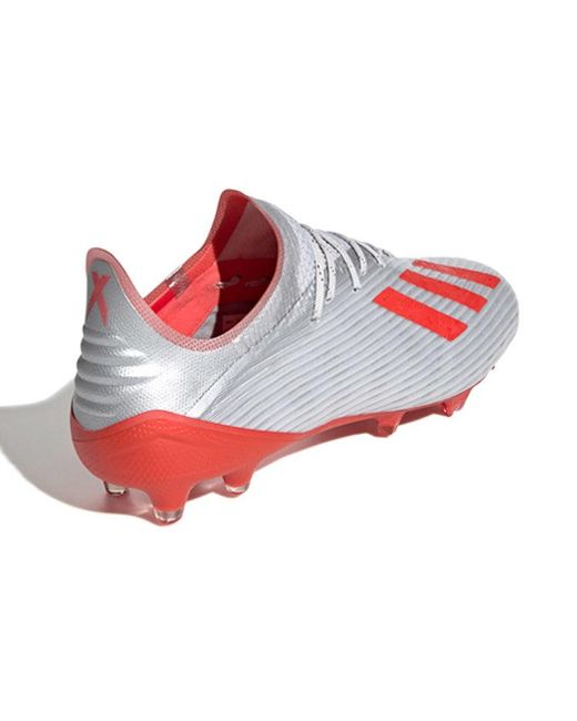 Adidas White X 19.1 Fg Firm Ground 'silver Hi-res Red' for men