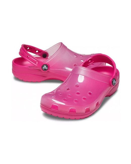 CROCSTM Pink Jelly Transparent Sandals for men