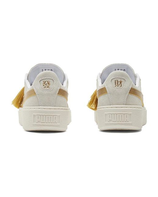 PUMA White (Wmns) Suede Platform 'Year Of Ox'