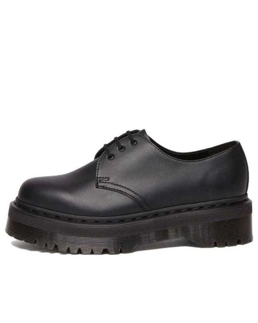 Dr. Martens Black 1461 Vegan Mono Felix Platform Shoes