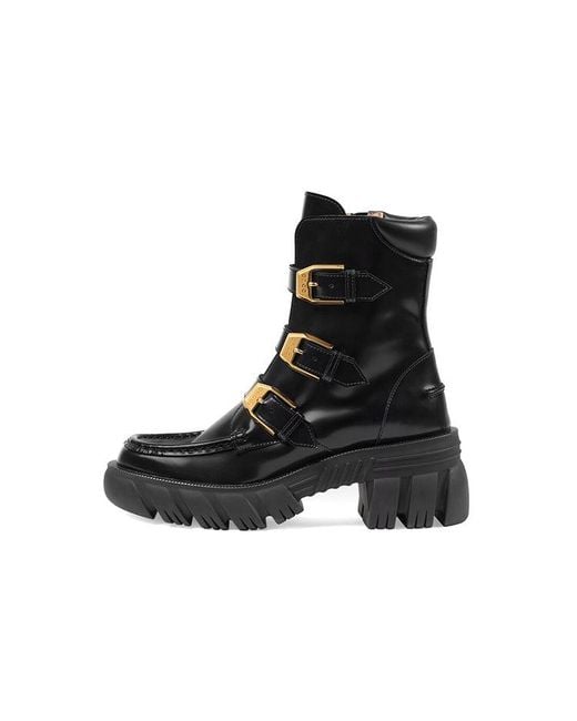 Gucci Black (Wmns) Leather Ankle Boots