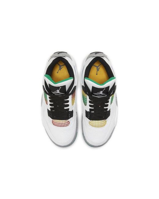 Nike White (Wmns) 4 Retro 'Rasta'