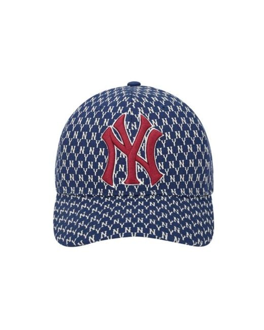 MLB Blue Monogram New York Yankees Baseball Cap