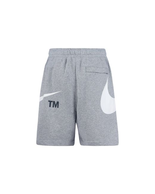 Nike Gray As Sportswear Swoosh Ft Short Dk Heather for men