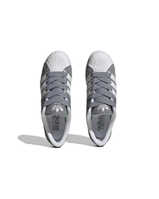 Adidas Gray Superstar Supermodified for men