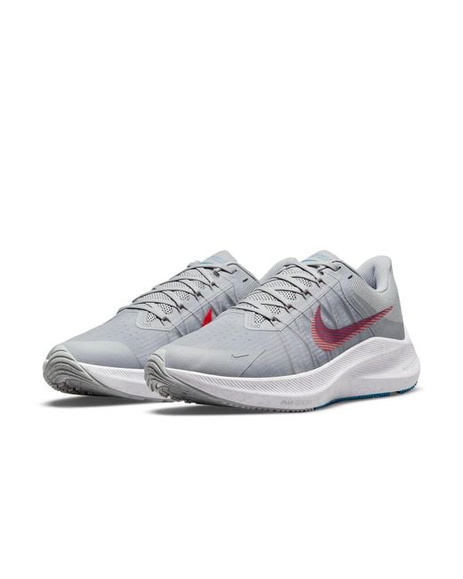 Nike White Air Zoom Winflo 8 'Wolf Bright Crimson' for men