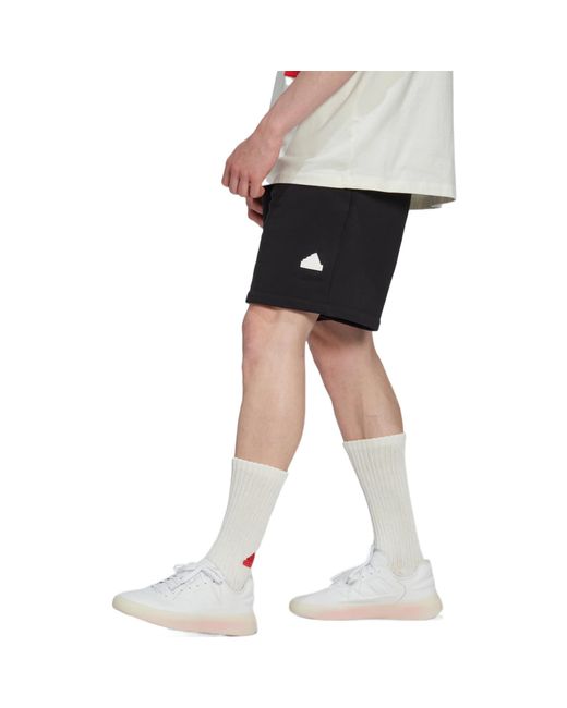 Adidas Black Solid Color Sports Shorts for men