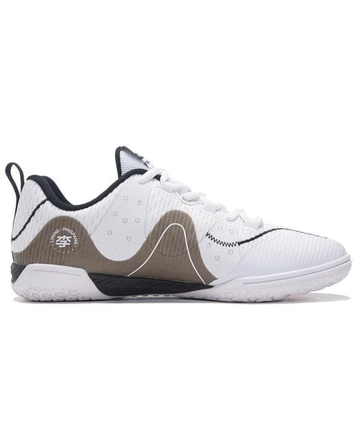 Li-ning White Double Shadow Table Tennis Shoes 'Standard' for men