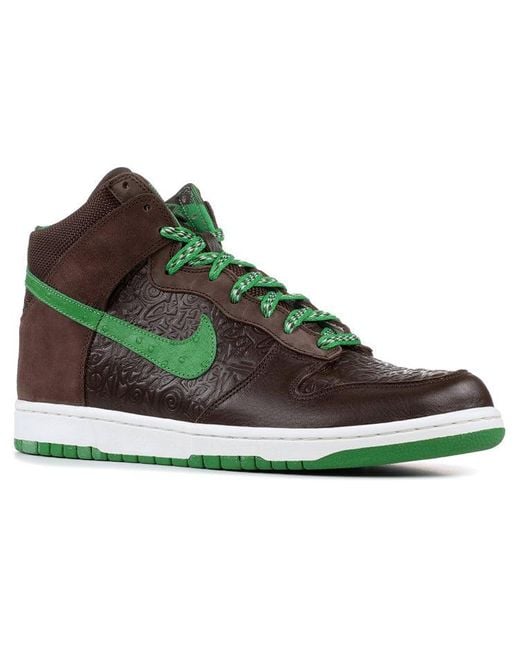 Nike Brown X Stussy Dunk High 'World Tour London' for men