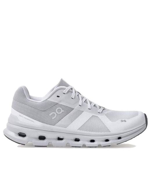 On Shoes White Cloudrunner Wide Frost' for men